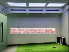 إضاءة LED تجارية حديثة وناعمة للخارج في سبيكة الألومنيوم مع درجة حرارة اللون الخفيفة 2100K-7500K