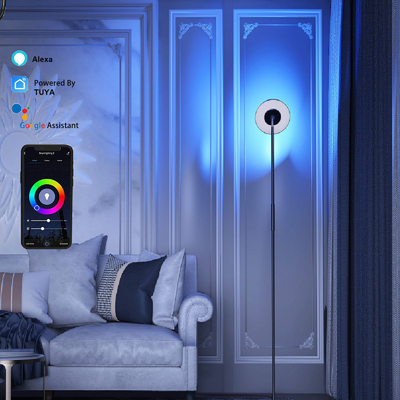 شراء زاوية مصباح RGB متعددة المشاهد DC 24V ، مصباح أرضي للأوامر الصوتية LED RGB التصنيع عبر الإنترنت