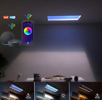 شراء CRI 90 6000lm لوحة ضوء الشمس الاصطناعي 110VAC إيقاع الساعة البيولوجية للمكتب التصنيع عبر الإنترنت