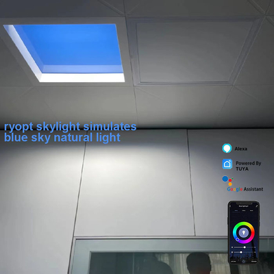 شراء سطح جبل 100W لوحة مسطحة LED أضواء ضوء الشمس الطبيعي Tuya التحكم التصنيع عبر الإنترنت
