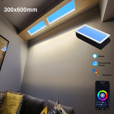 شراء 2200K-7800K ضوء السقف المصطنع LED مع Cct قابل للتعديل ودعم التحكم الصوتي التصنيع عبر الإنترنت