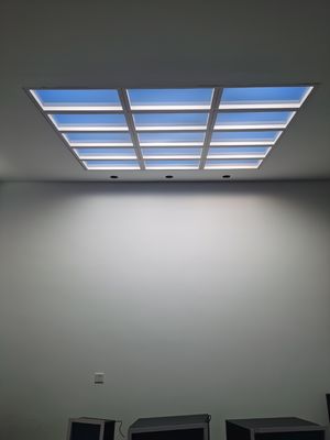 شراء LED Skylight Panel for 8–12㎡ spaces, 300mm ceiling height, 6000LM bright illumination التصنيع عبر الإنترنت