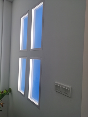 شراء 150W LED Skylight Panel 6000LM إنتاج الضوء 2100-7000K درجة حرارة اللون تغطي 8-12 مربع متر التصنيع عبر الإنترنت