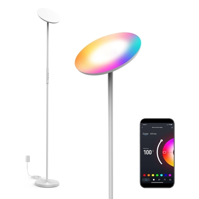 مصباح قائم RGB عملي متعدد الألوان ، مصباح زاوية RGB 2000 لومن DIY