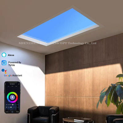 Tuya WiFi BT Control لوحة ضوء السحاب ذكي ذكي للداخلية الحديثة تقدم سطوعًا ممتازًا وجذبًا جماليًا