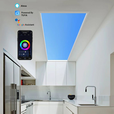 60x60 طبيعي LED كوة 100W CCT 6500K التحكم الصوتي