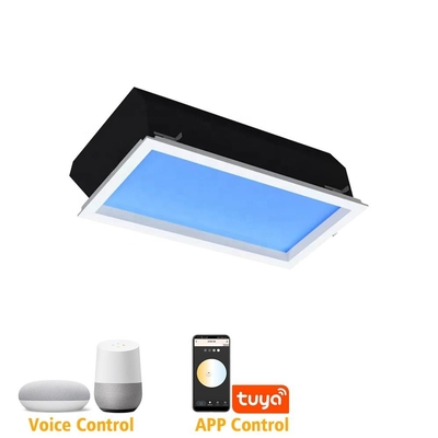 110V 220V 30x60cm Sky Light Panel ، 50W 7800K مناور للغرفة LED