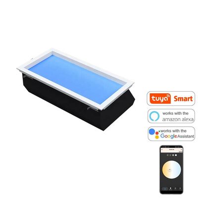 لا يوجد وميض أزرق سماوي LED لوحة السقف ضوء CCT 7800K عملي