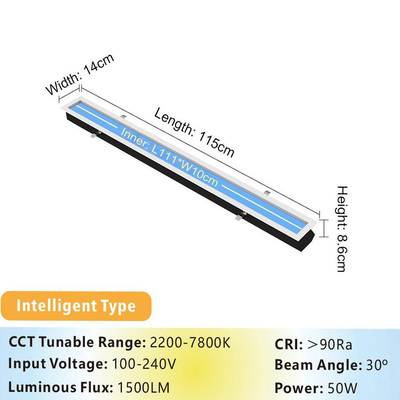 50W ضوء السحاب LED لوحة الضوء 86mm رقيق 2000LM 100-240V L1150 XW 140 X H86mm
