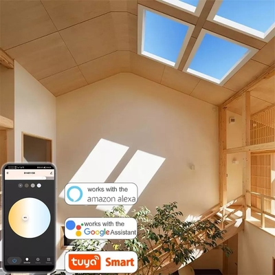 مصابيح السقف ذات اللوحة المسطحة LED L600 X W600 X H220mm لتوزيع الضوء بشكل موحد