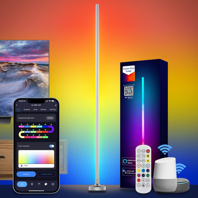 فندق مكتب LED RGB ركن مصباح مادة هلام السيليكا الألومنيوم