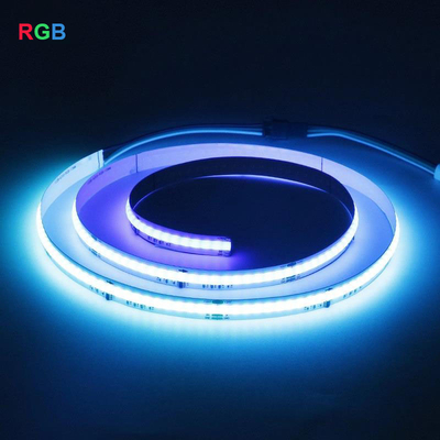 عملي 3000K 5000K RGB COB LED قطاع للغرفة 12V 24V العرض 10mm