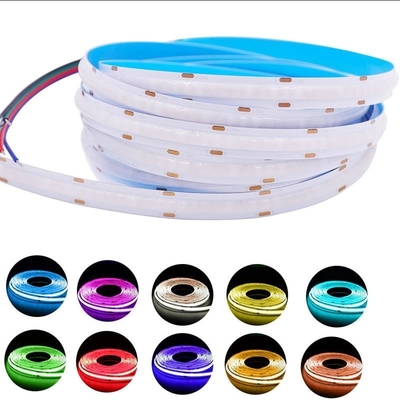 رقمي 630LED / M PCB RGB COB LED قطاع 12 فولت 15 واط عرض 10 مللي متر متين