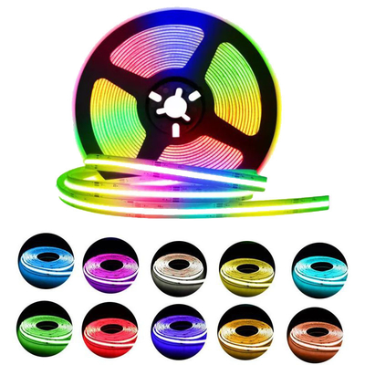 شريط LED COB RGB LED بنفايات ، شرائط إضاءة LED ملونة متعددة السطوح