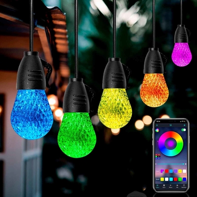 مستقر DC12V RGB في الهواء الطلق سلسلة أضواء APP التحكم متعددة الأغراض