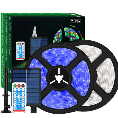 شريط إضاءة LED يعمل بالطاقة الشمسية عاكسة للضوء أزرق في الهواء الطلق مستقر 2835 SMD
