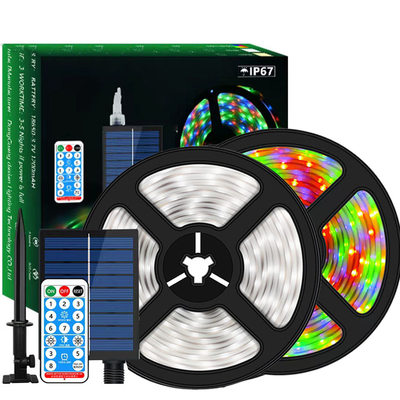 ماء SMD2835 قطاع أضواء الشمسية ، مستقرة تعمل بالطاقة الشمسية RGB LED قطاع