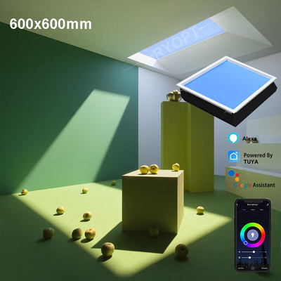 الضوء الطبيعي ألومنيوم LED لوحة ضوء السقف 700 ساعة العمر 2100K-7500K درجة حرارة اللون الخفيفة 12kg