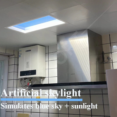600 × 600 غرفة نوم وهمية كوة LED ، مصابيح تويا 6500 ك تحاكي ضوء الشمس