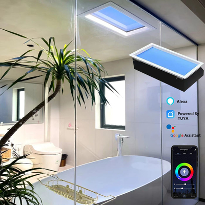 150 واط مصباح LED قابل للتخفيف مصباح السقف الاصطناعي تغطية واسعة تويا / واي فاي / بلوتوث قابلة للتحكم