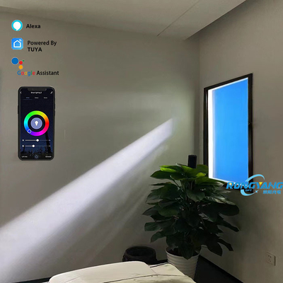 ضوء النوافذ المزيف LED لوحة ضوء الشمس الاصطناعي 2200K-7800K تغير درجة حرارة اللون