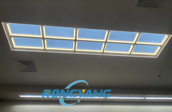 إضاءة نافذة وهمية عالية CRI Ra95 مع تغيير تلقائي للألوان وإضاءة إيقاع الساعة البيولوجية